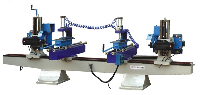 雙頭圓鋸機附立軸機 雙端鋸